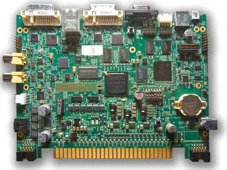 Singularity Board: FPGA embedded board with video, network and USB connectors and a JAMMA connector in the gaming configuration